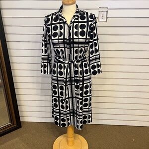 Joseph Ribkoff Tie Waist Shirt Dress